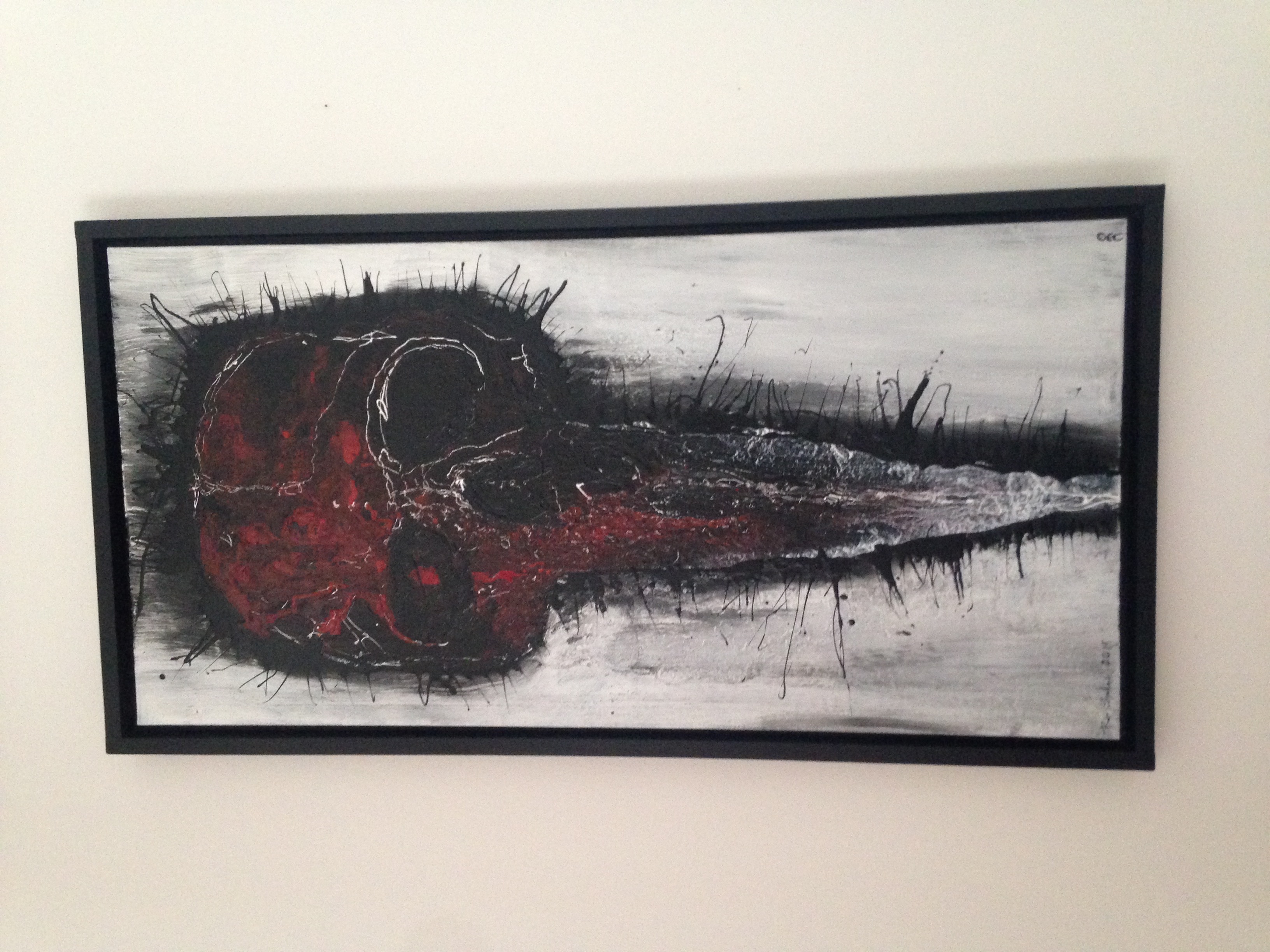 Blood Skull by Greenwich Artist Robert Sutherland