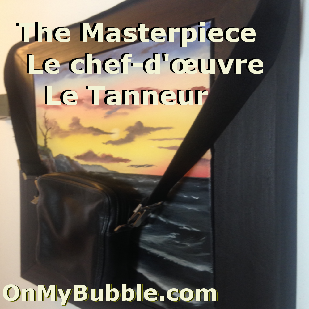 Le Tanneur Branded Luxury Black Leather Bag