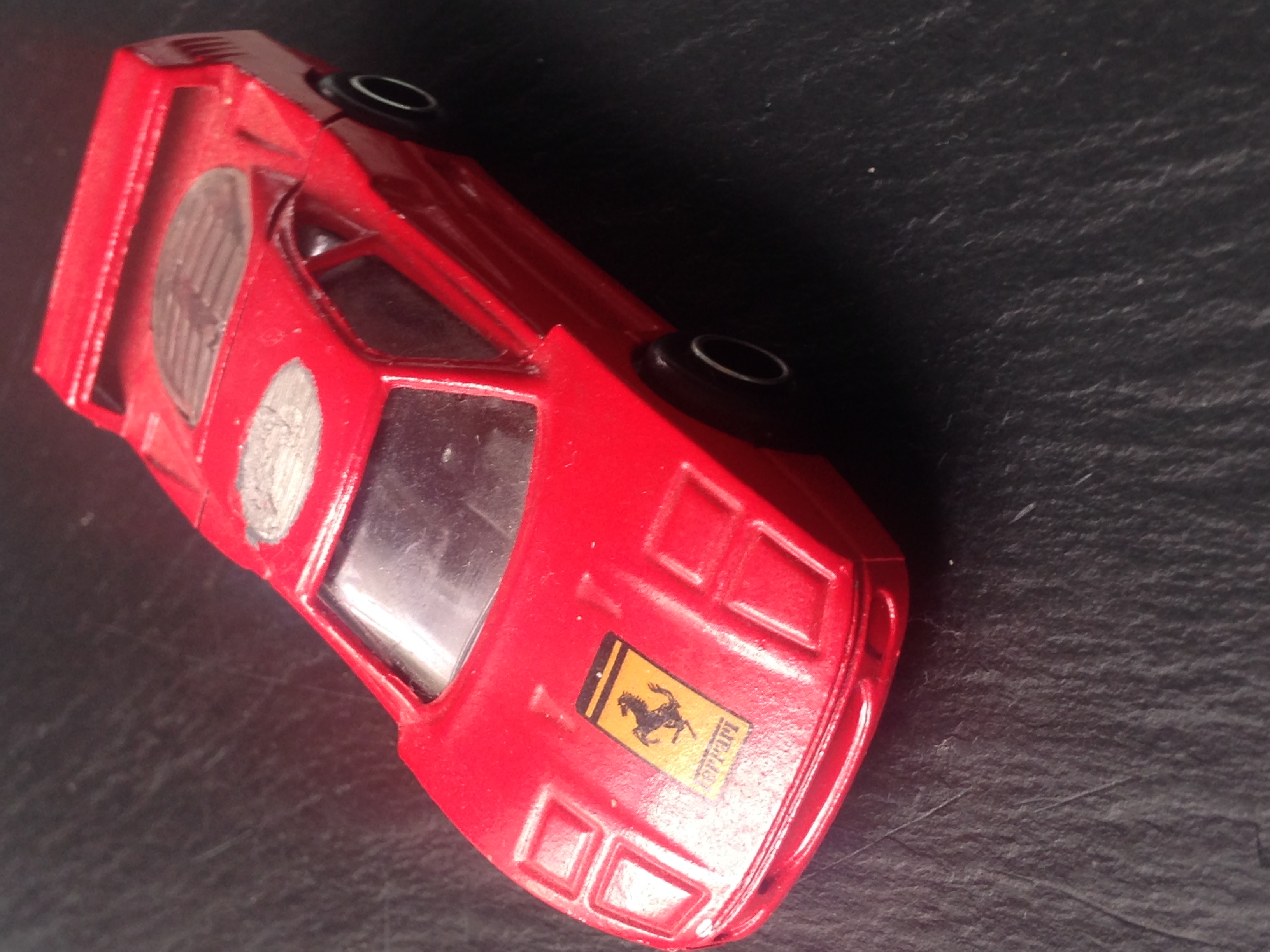 Collection item a red Ferrari toy metal car