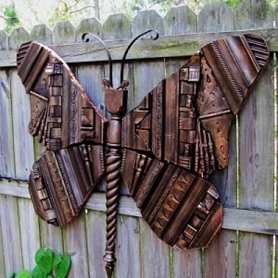 Butterfly from scrapwood